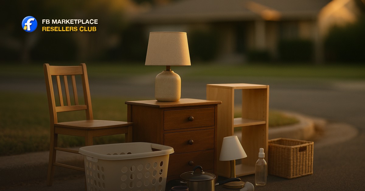 Assorted household items left on a curb in residential neighborhood